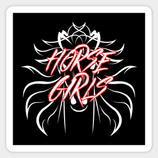Metal Horse Girls - White Design Sticker